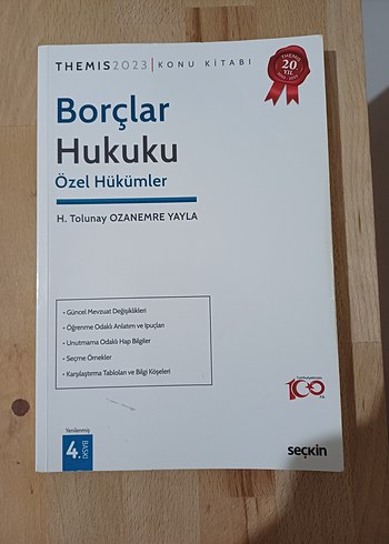 Borçlar Hukuku Özel Hükümler - H. Tolunay Ozanemre Yayla
