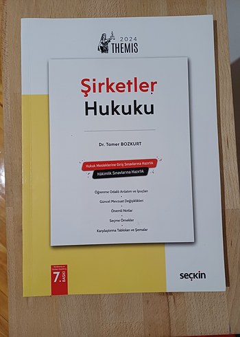 2024 Şirketler Hukuku - Seçkin Yayınları