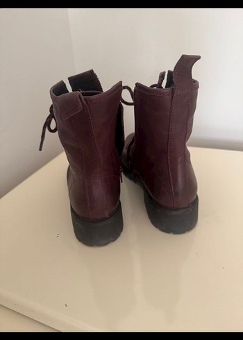 36 Beden Bordo Deri Kadın Bot