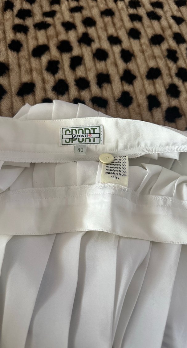 Lacivert Çizgili Beyaz Pileli Mini Etek — görsel 4/5