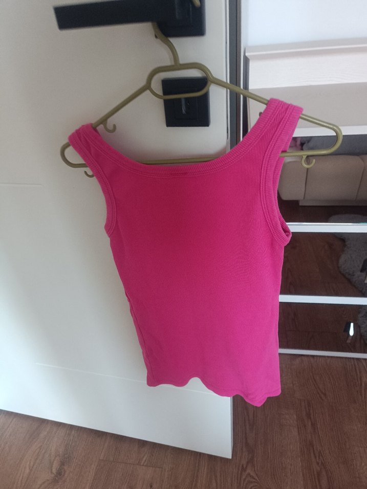 Pembe Kadın Straplez İnce Askılı Atlet - Görsel 2