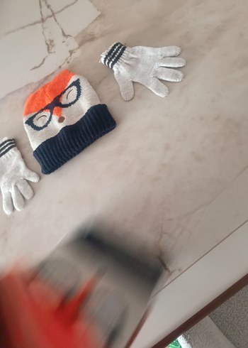 Erkek Çocuk Örgü Bere, Atkı - Görsel 3