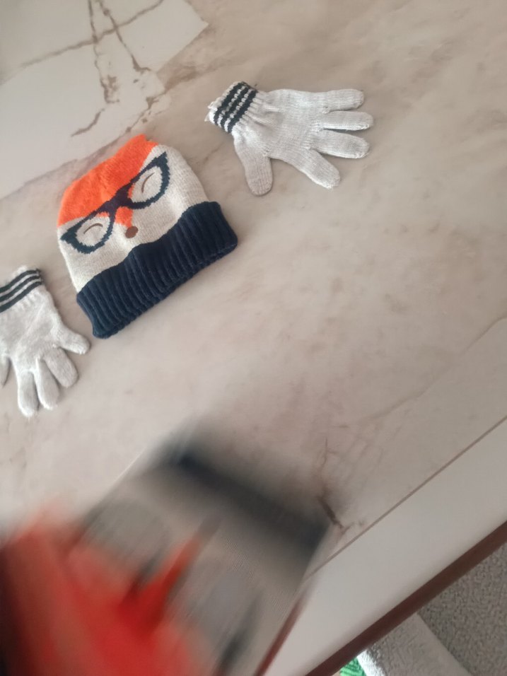 Erkek Çocuk Örgü Bere, Atkı - Görsel 3