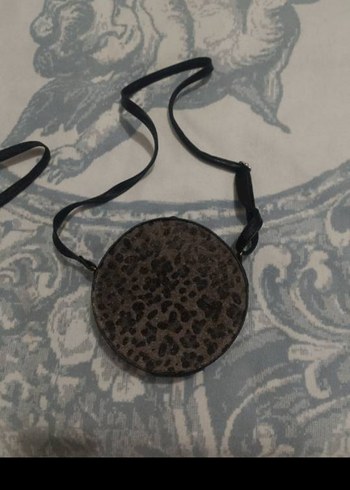 Kürk Detaylı Leopar Desenli Süet Kadın Clutch - Görsel 2