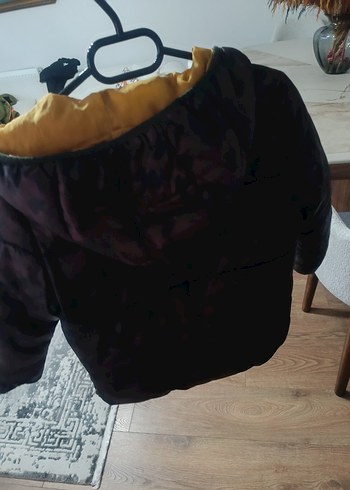 Sarı Kamuflaj Kapüşonlu Erkek Çocuk Mont - Görsel 2