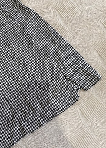 Gri Kareli Askılı Mini Elbise - Görsel 2