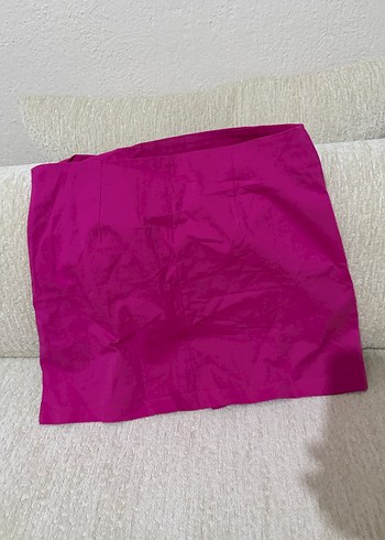 Parlak Pembe Mini Etek Fırfırlı - Görsel 5