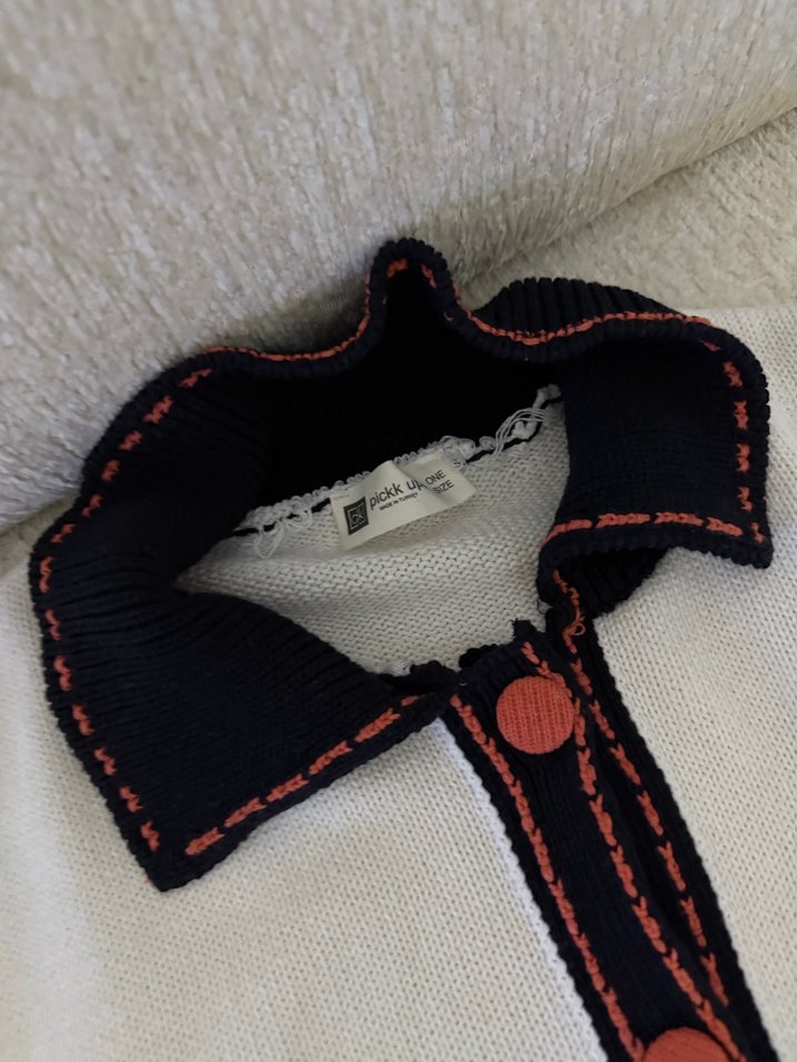 Beyaz Düğmeli Kısa Kollu Triko Gömlek - Görsel 4