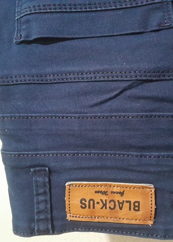 Blackspade Kadin Parlak Mavi Baskili Kot Pantolon
