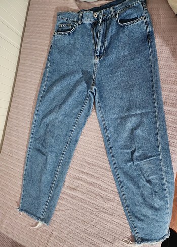 Twist Acik Mavi Rahat Kesim Denim Jean Bel Olcusu Genisletilmistir