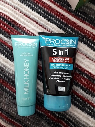 procsin yüz temizleme jeli ve maske