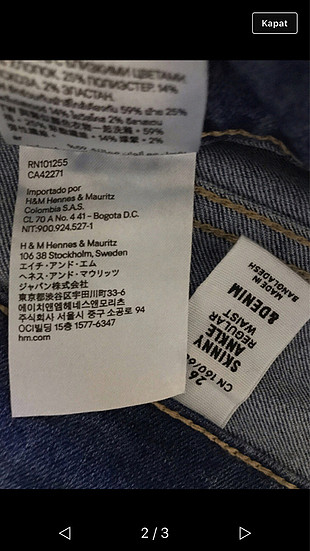 H&M Jean pantolon 