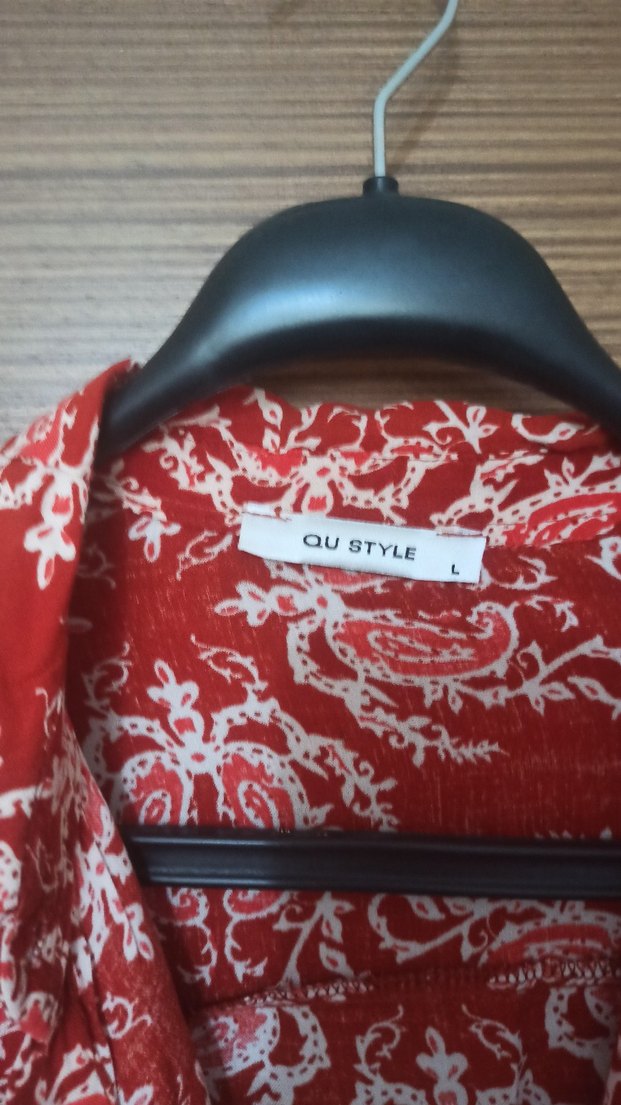 Uzun Kol V Yakalı kemerli gömlek elbise - Görsel 2