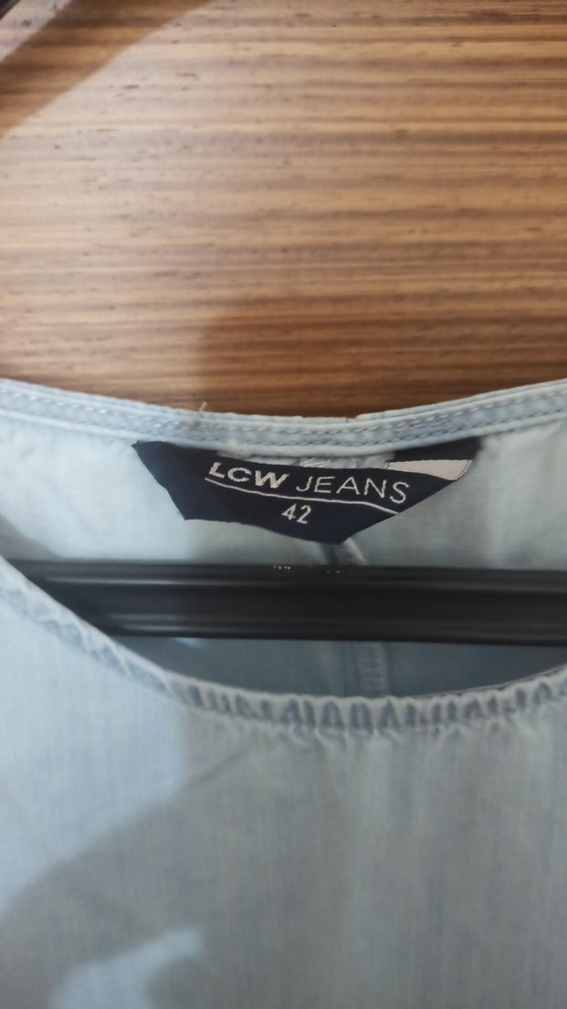 mavi jean elbise - Görsel 3