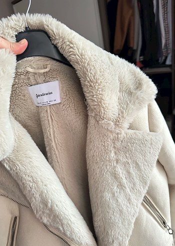 Stradivarius Kürklü Süet Kadın Ceket