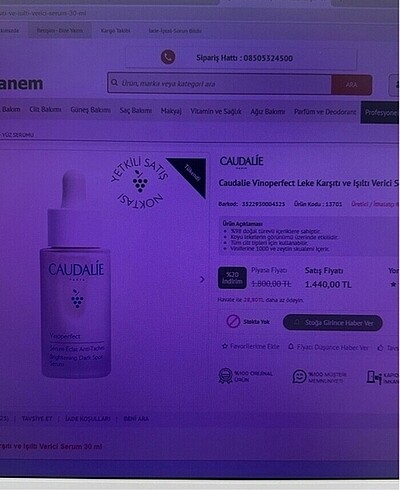 Caudalie CAUDALİE leke serumu