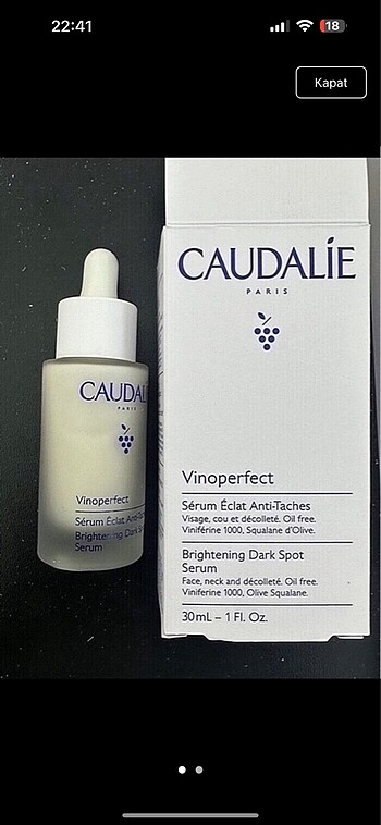 Caudalie leke serumu