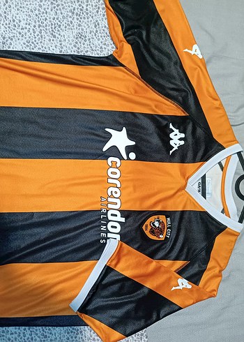 Kappa Kaleidos Siyah Turuncu Cizgili Futbol Formasi