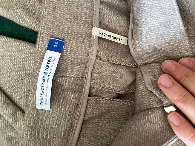 38 Beden camel Renk Koton pantolon