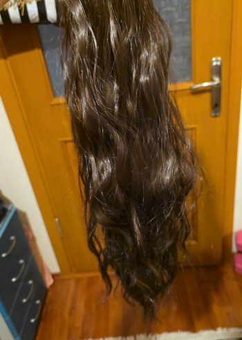 Kahverengi İpek Görünümlü sac - Görsel 5