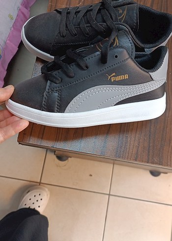 Puma Siyah Gri Cocuk Sneaker