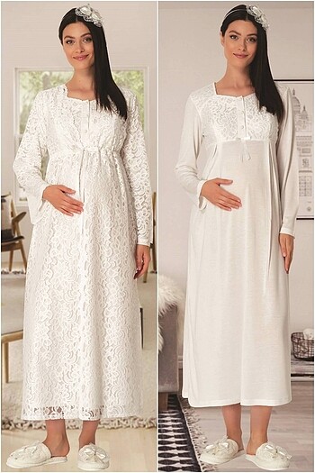 Lohusa gecelik pijama takımı