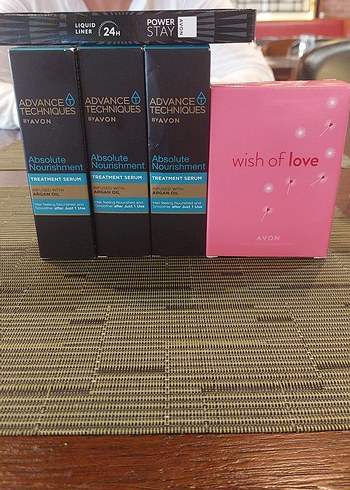 Avon Absolute Nourishment Serum ve Wish of Love Parfüm