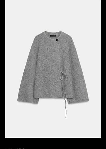 Zara kolları yırtmaçlı triko ceket - Görsel 2