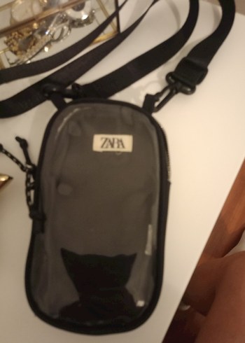 Zara Seffaf Siyah Zara Capraz Canta