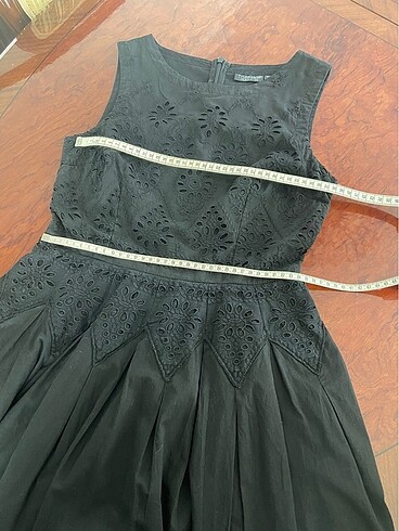 Topshop Fistolu Siyah Elbise - Görsel 7