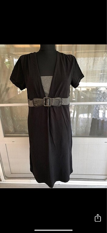 xl Beden Asymmetry Siyah Elbise
