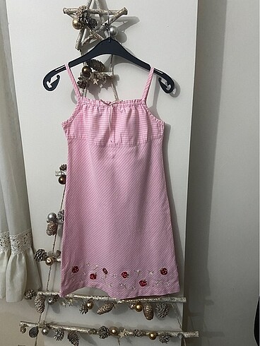Laura Ashley Çocuk Ekoseli Elbise