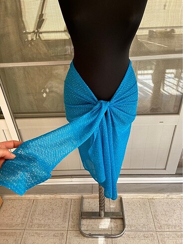 Harika Mavi Pareo - Görsel 7