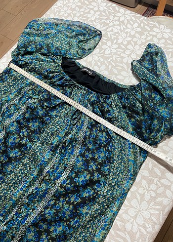 Adil Işık Desenli Şifon Elbise - Görsel 7