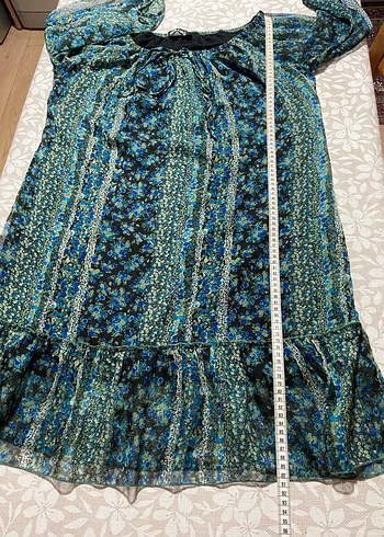 Adil Işık Desenli Şifon Elbise - Görsel 8