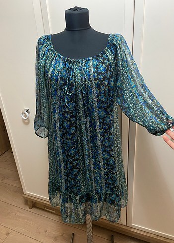 Adil Işık Desenli Şifon Elbise - Görsel 6