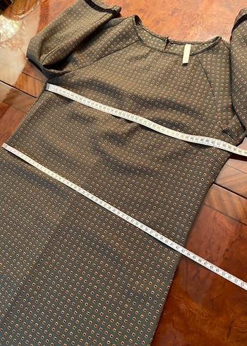 Yargıcı Haki Desenli Elbise - Görsel 7