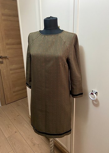 Yargıcı Haki Desenli Elbise - Görsel 4