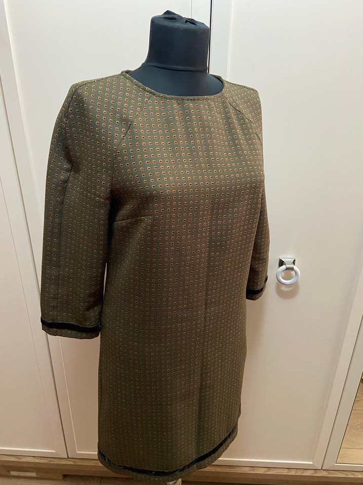 Yargıcı Haki Desenli Elbise - Görsel 5