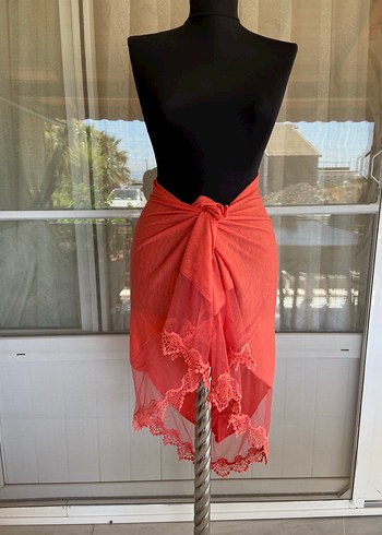 Kırmızı Bağlamalı Bohem Pareo - Görsel 6