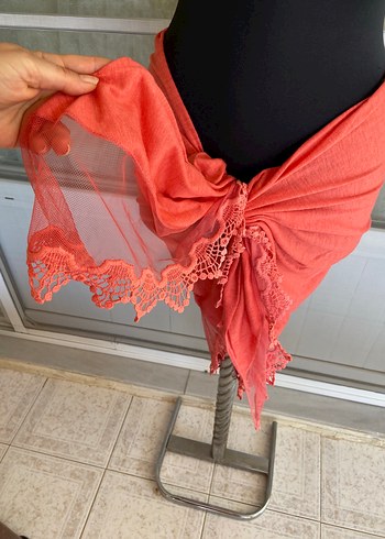 Kırmızı Bağlamalı Bohem Pareo - Görsel 4