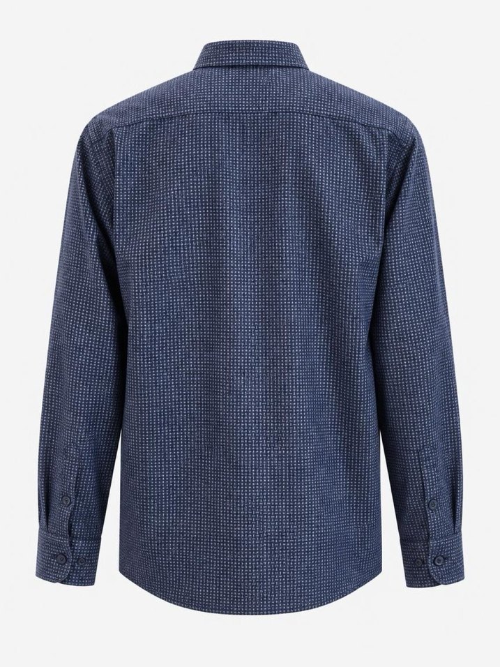 Pierre Cardin Lacivert Mikro Desenli Klasik Gömlek — görsel 3/3