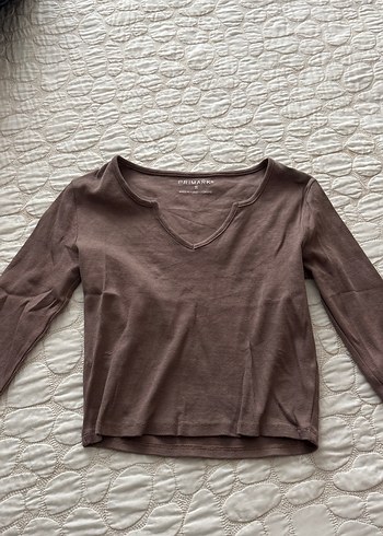 Primark V Yaka Vucuda Oturan Bluz