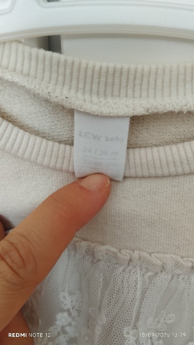 Kız Çocuk Beyaz Fırfırlı sweatshirt - Görsel 5