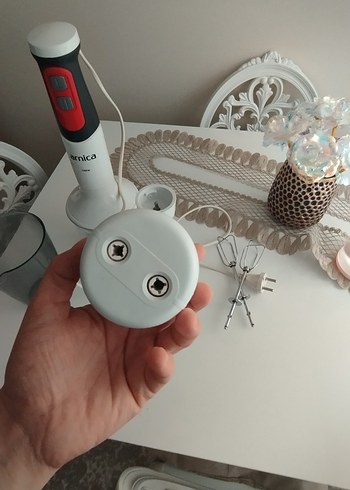 Arnica Beyaz Gri Blender ve Doğrayıcı Seti - Görsel 3