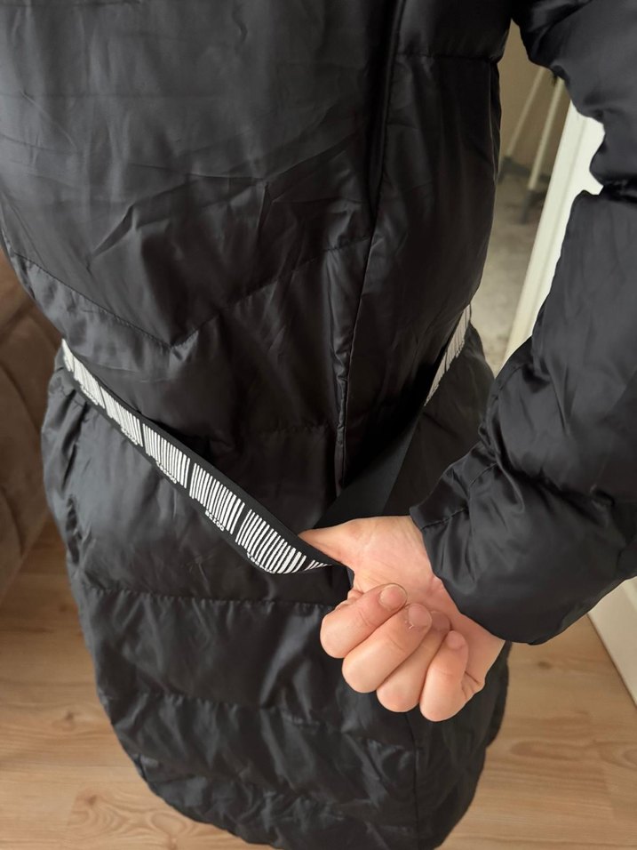 Siyah Kürklü Kadın Kışlık  Mont - Görsel 3