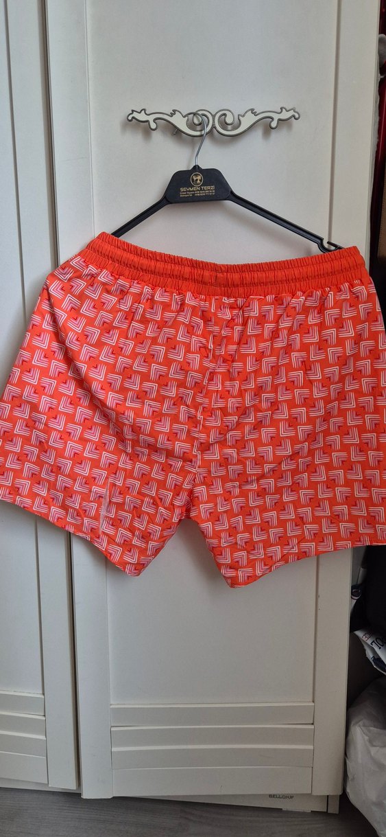 Renkli Kemerli Erkek Mini Şort - Görsel 3