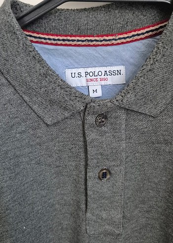 Gri Erkek Uzun Kollu Polo Tişört - Görsel 2