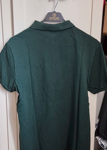 Erkek Koyu Yeşil Kısa Kollu Polo Tişört - Görsel 3