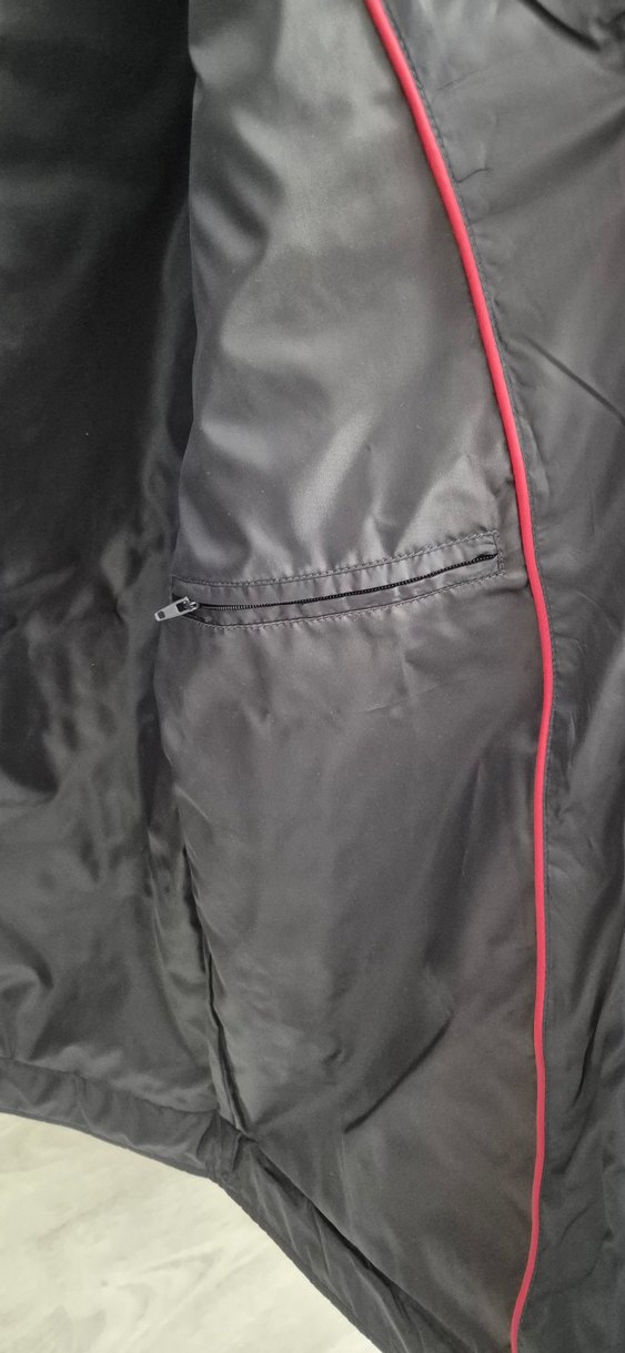 Gri Erkek Midi Mont Fermuarlı - Görsel 4